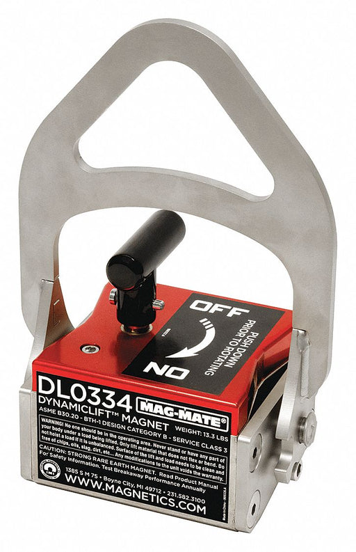 Lifting Magnet 334 lb Flat Cap. 4 1/4 L