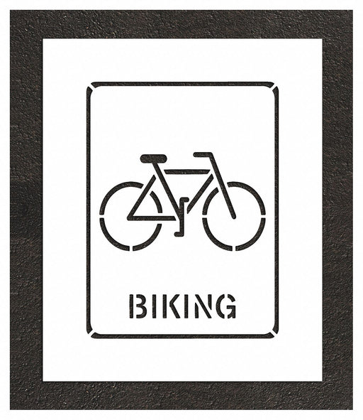 Stencil 0.063 Thick Bicycles Character