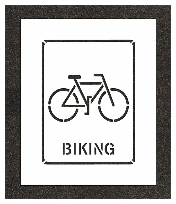 Stencil 0.063 Thick Bicycles Character