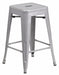 Stool Welded Legs Silver 24 H