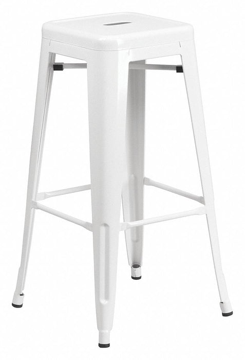 Stool Welded Legs White 30 H