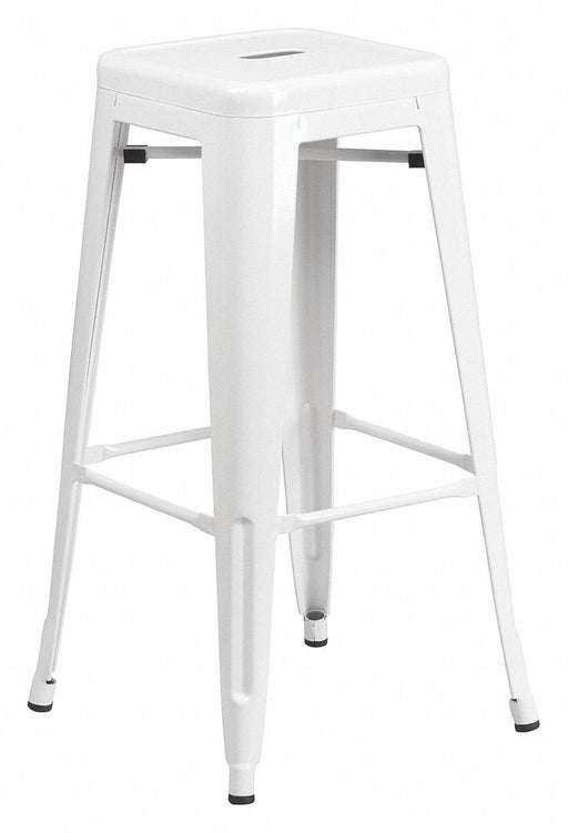 Stool Welded Legs White 30 H