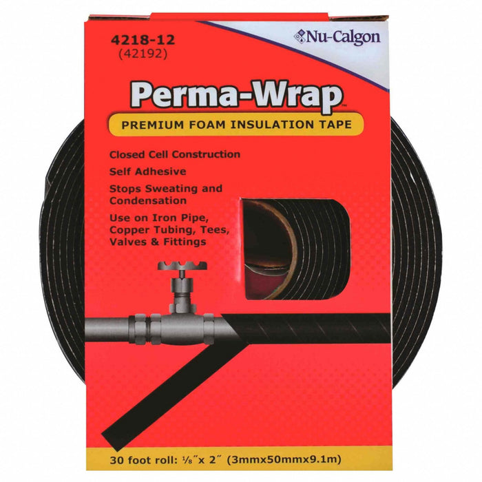 Foam Tape Black 10 yd L 2 in W