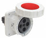 Pin/Sleeve Receptacle 4 Wires 3 Poles