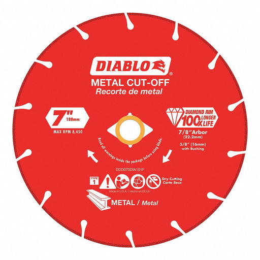 DiamondSawBlade Diam 7 Thick 0.07 