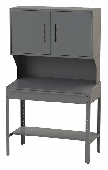 Open Hutch 72 x32 x24 Chrcl Gry NonMbl