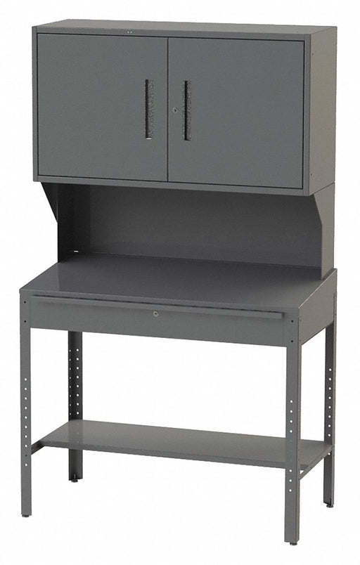 Open Hutch 72 x32 x24 Chrcl Gry NonMbl