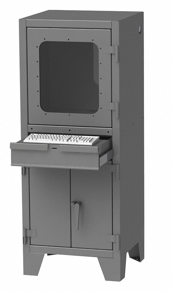 CompEnc 2Shlv ChrclGry 72 x26 x24 