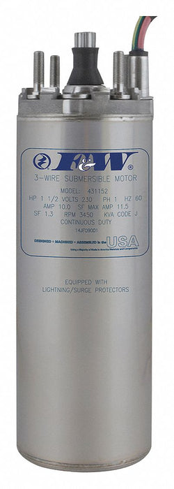 Motor 1/2 HP 3 450 rpm 230V