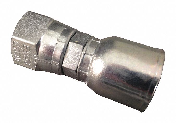 Crimp Fitting 1/4 I.D. 7/16 F JIC