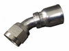 Crimp Fitting 45 Deg 1/4 ID 7/16 FJIC