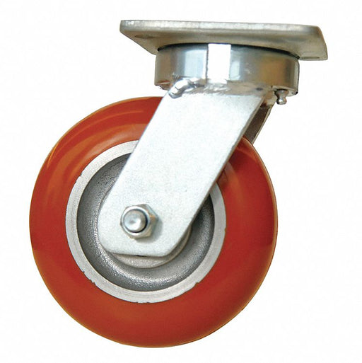 Plate Caster Swivel Polyurethane 7 1/2 H