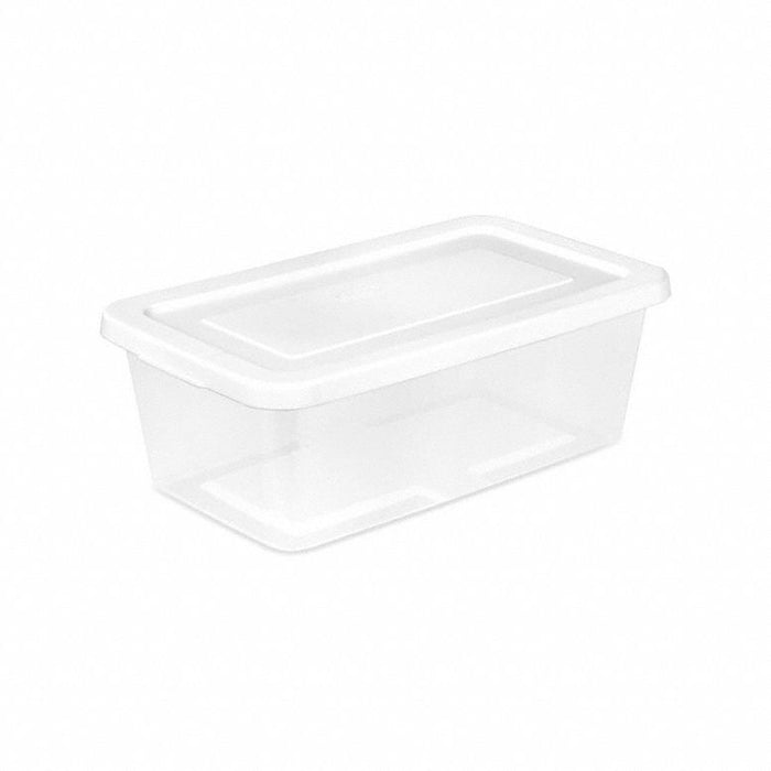 StorageTote 13.625inL 8inW 4.625inH Wht