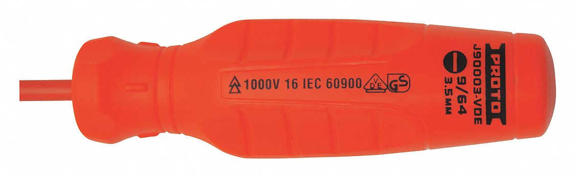 InsulScrewdriver Slt 9/64in Gry Round