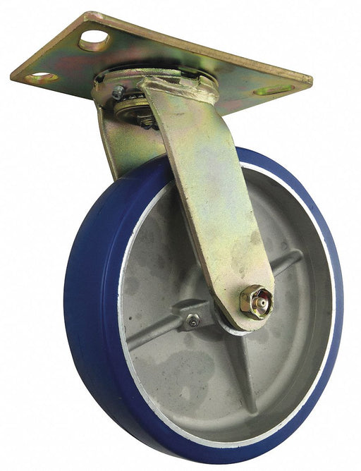 Plate Caster Swivel Polyurethane 9 1/2 H