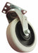 Plate Caster Swivel Rubber 6 1/8 H