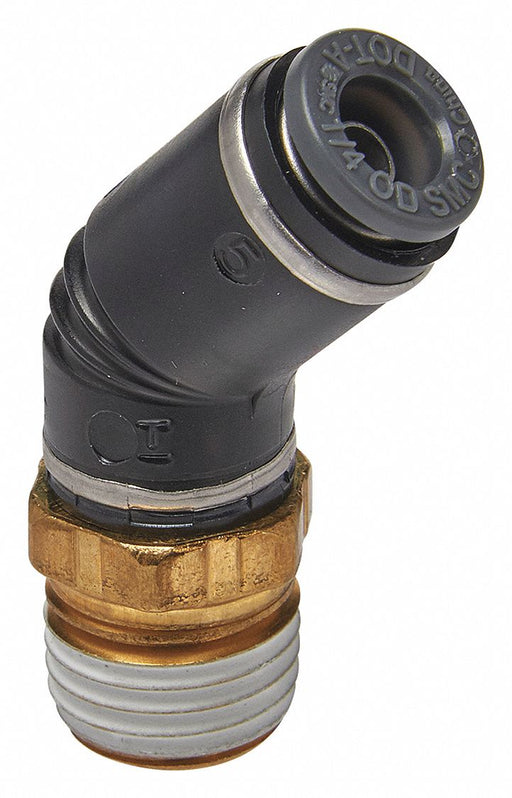 Male Elbow Compression Type Brass PK2