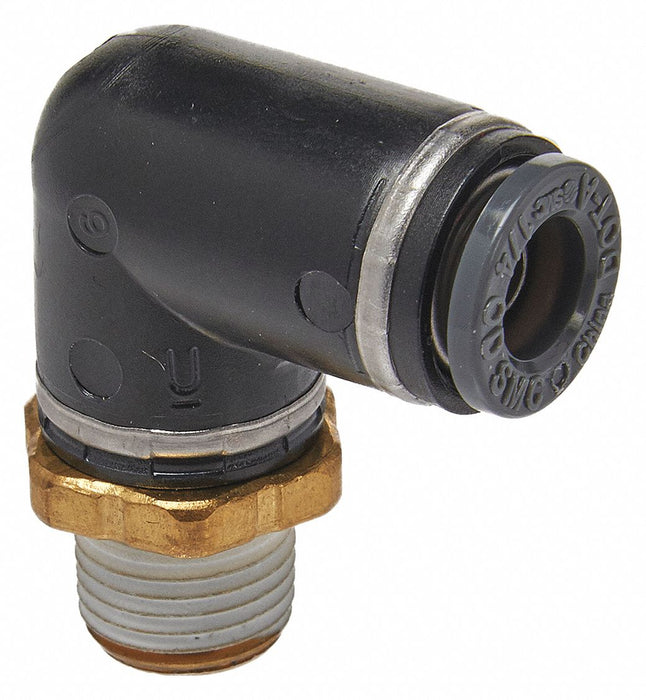 Male Elbow Compression Type Brass PK2