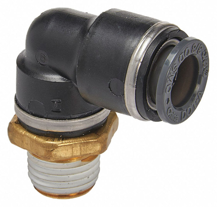Male Elbow Compression Type Brass PK2