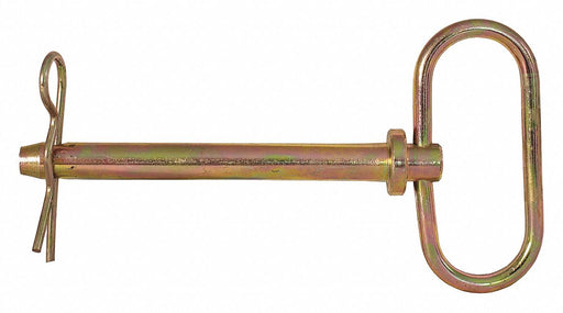 Hitch Pin 6 1/4 in Zinc Plated Yellow