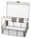 Mesh Basket w Lid SS #4 9/64 Wire Dia.