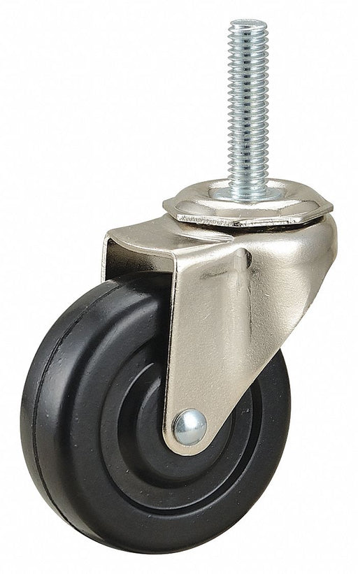 Stem Caster 2 1/2 dia Rubber 75lb