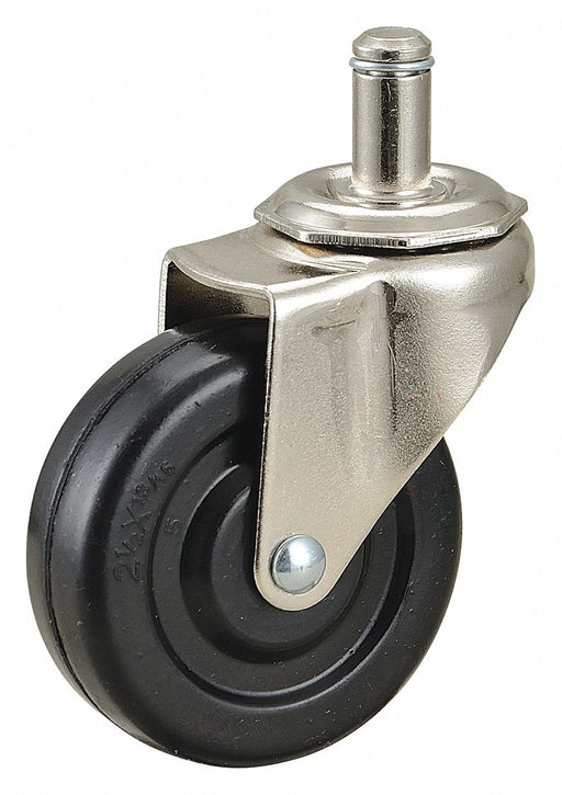 Stem Caster 2 1/2 dia Rubber 75lb