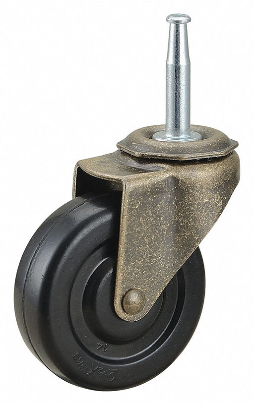 Stem Caster 2 1/2 dia Rubber 75lb