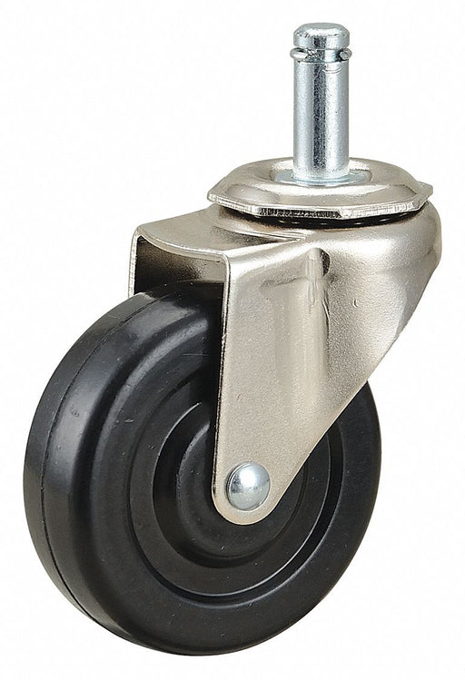 Stem Caster 2 1/2 dia Rubber 75lb