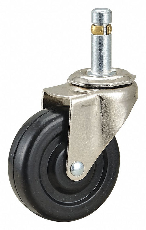 Stem Caster 2 1/2 dia Rubber 75lb