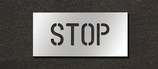 Pavement Stencil Stop