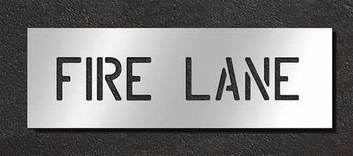 Pavement Stencil Fire Lane