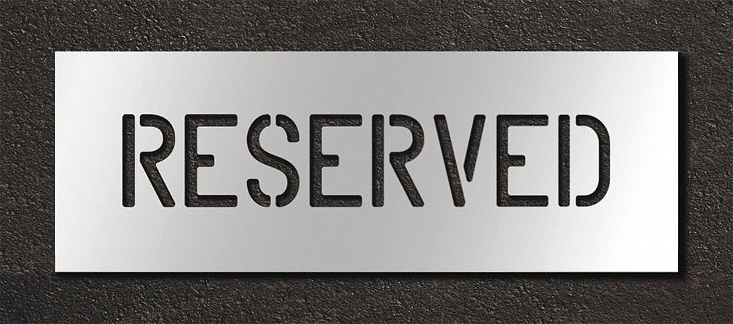 Pavement Stencil Reserved