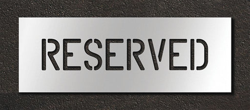 Pavement Stencil Reserved