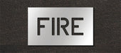 Pavement Stencil Fire