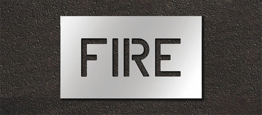 Pavement Stencil Fire