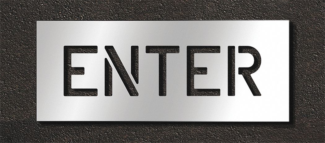 Pavement Stencil Enter