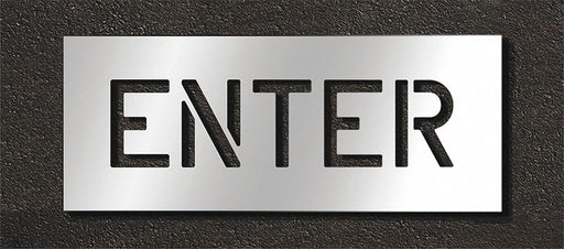 Pavement Stencil Enter