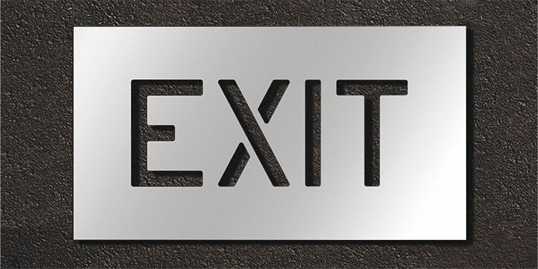 Pavement Stencil Exit