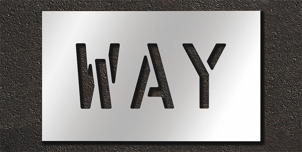Pavement Stencil Way