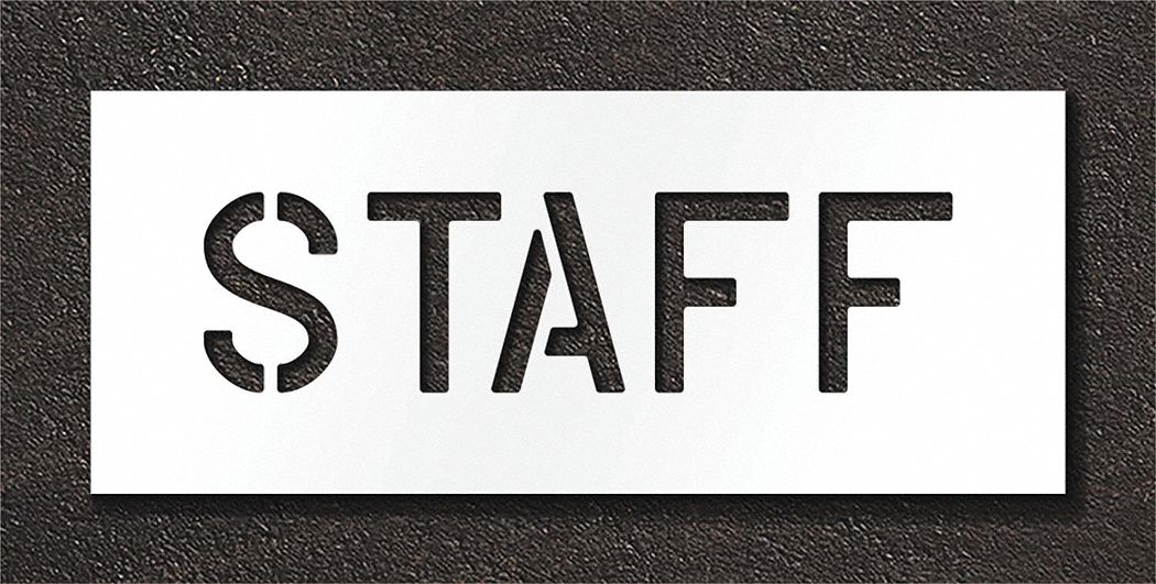 Pavement Stencil Staff