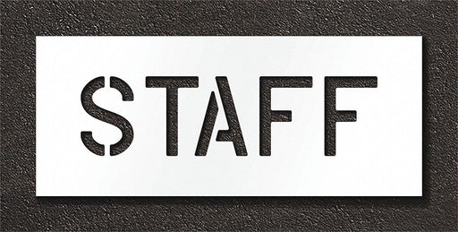 Pavement Stencil Staff