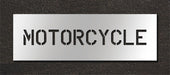 Pavement Stencil Motorcycle