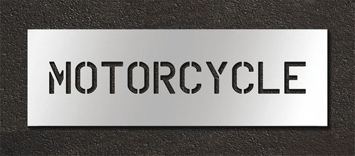 Pavement Stencil Motorcycle