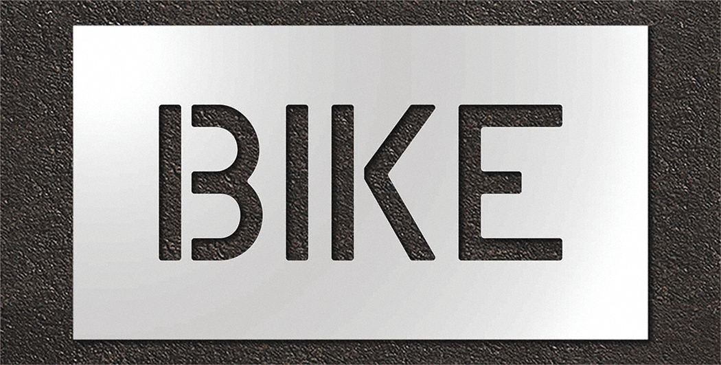 Pavement Stencil Bike