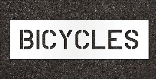 Pavement Stencil Bicycles