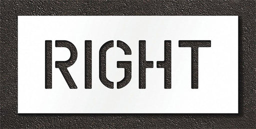 Pavement Stencil Right