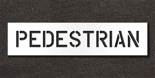 Pavement Stencil Pedestrian