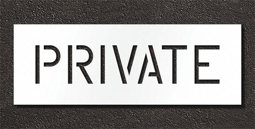 Pavement Stencil Private