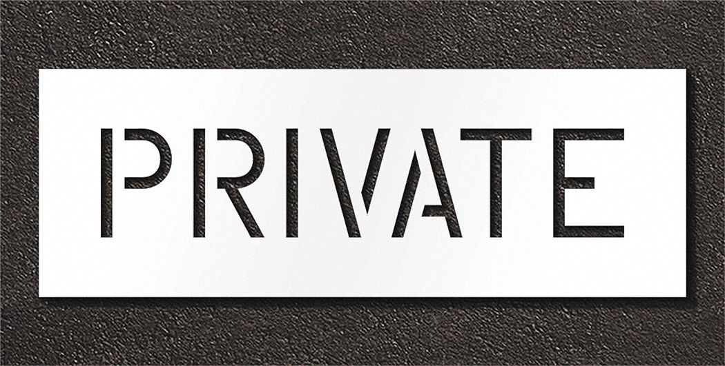 IndividualStencil Message Polyethylene